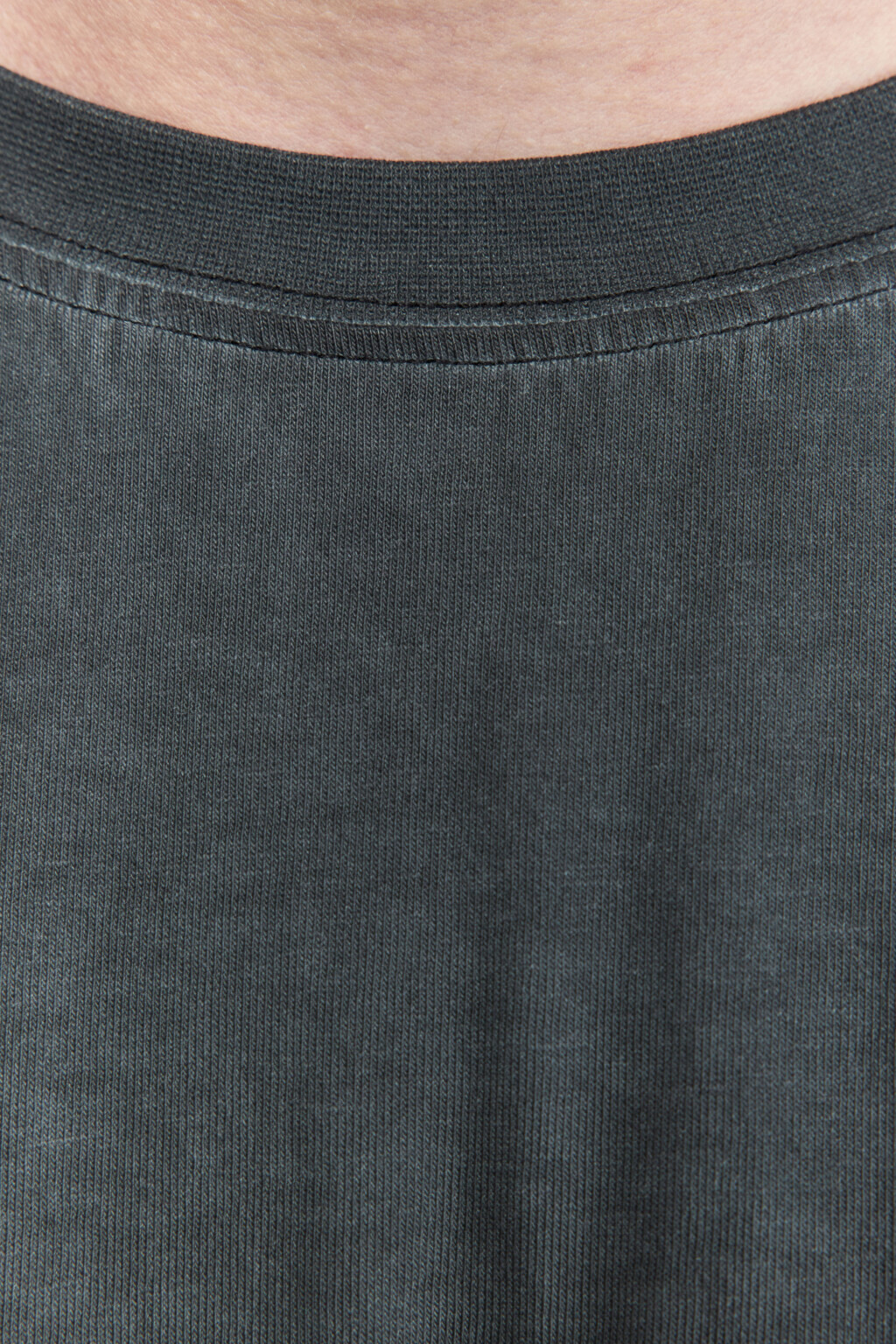 Футболка oversize хлопковая с вареным эффектом - цвет черный - 7