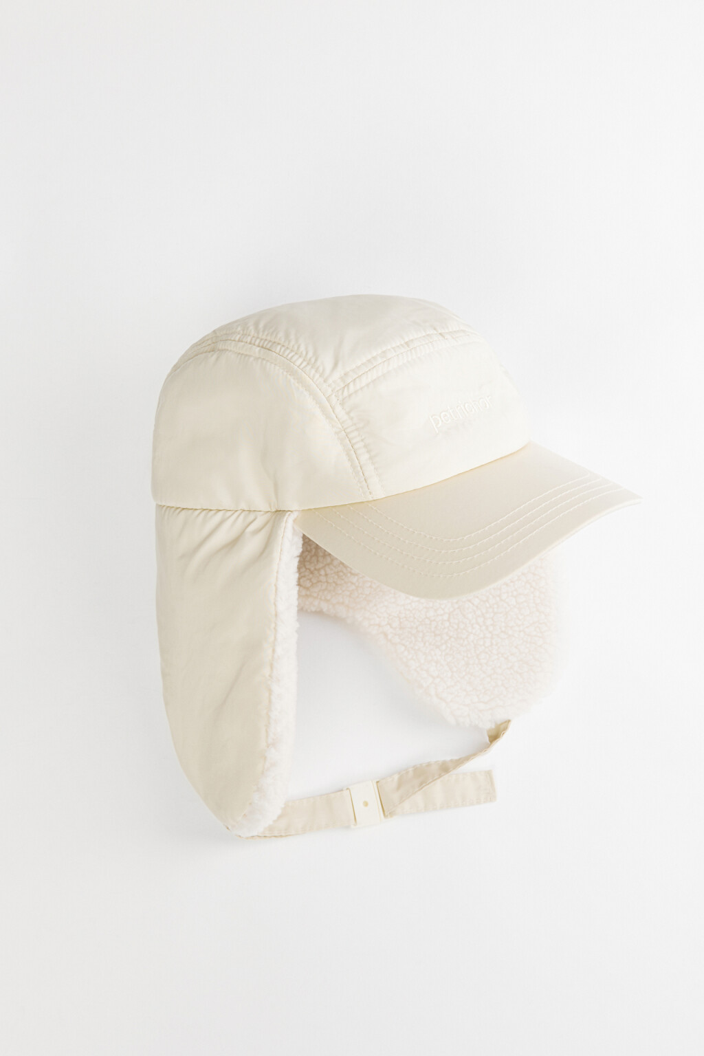 Бейсболка утепленная с ушами - цвет серый - 2