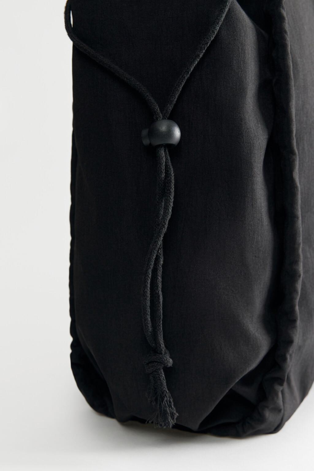 Сумка-шоппер текстильная с карманами - цвет черный - 3