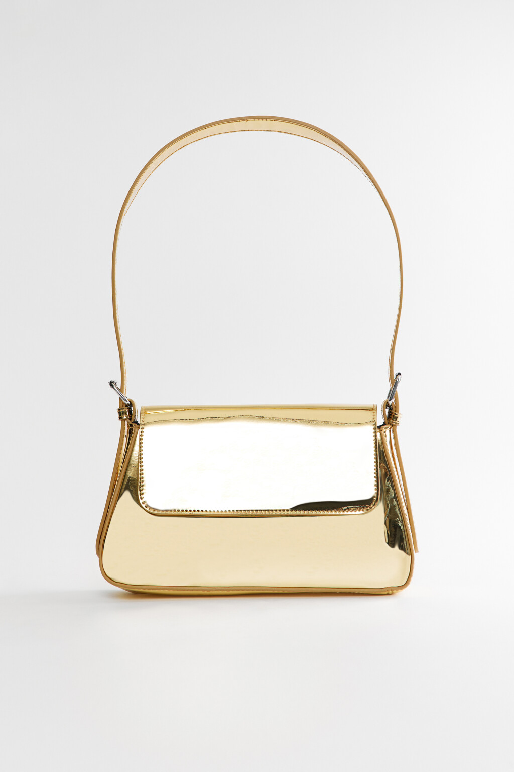 Сумка на плечо зеркальная - цвет серый - 2