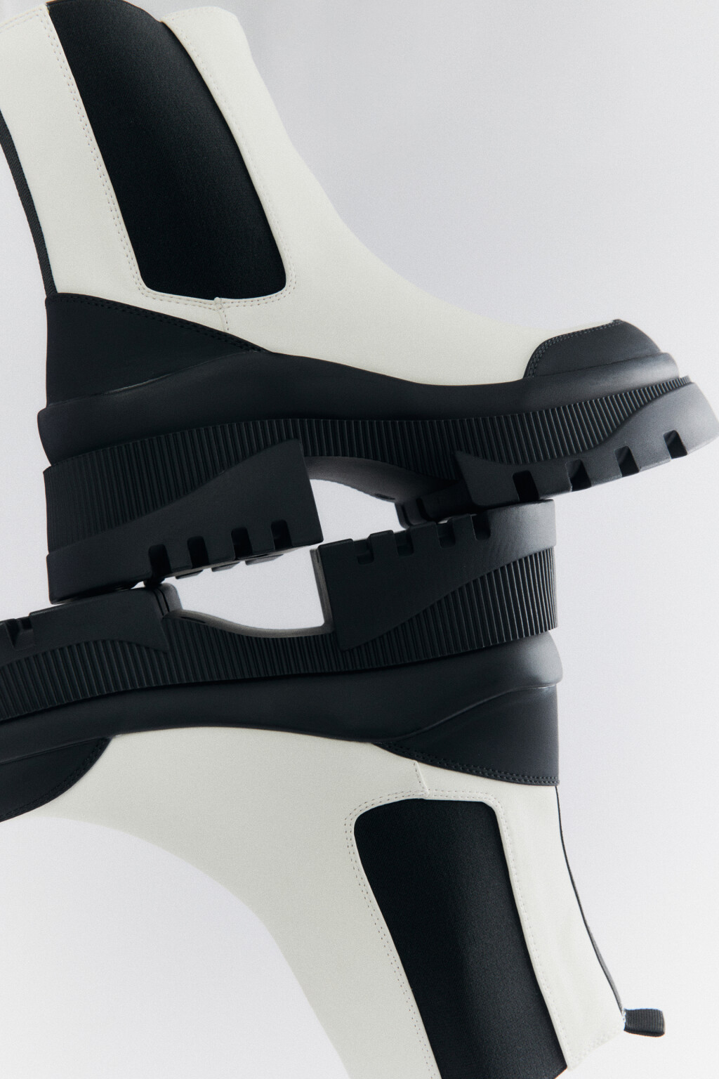 Ботинки-челси на платформе с каблуком - цвет бежевый - 6