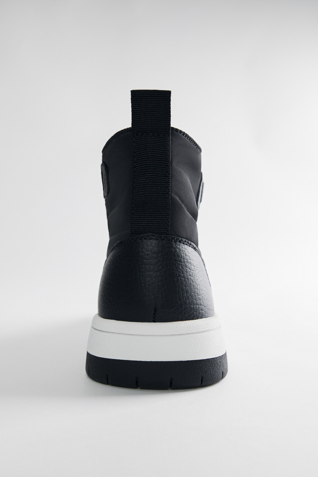 Кеды высокие текстильные из нейлона - цвет черный - 4