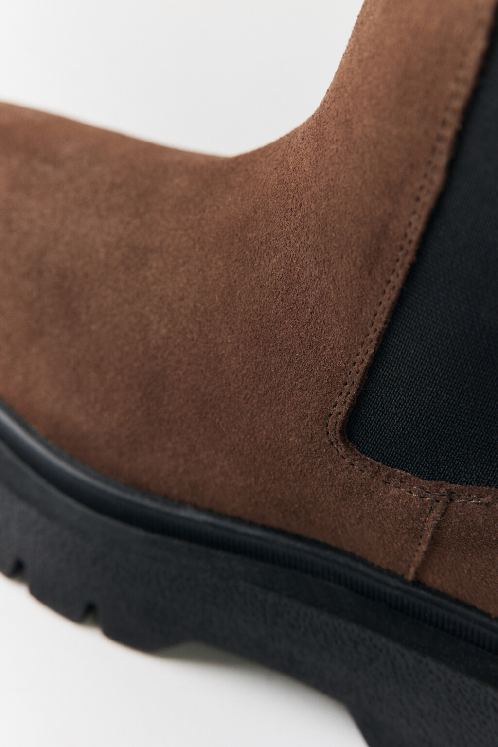 Ботинки-челси из натуральной замши - цвет коричневый - 6