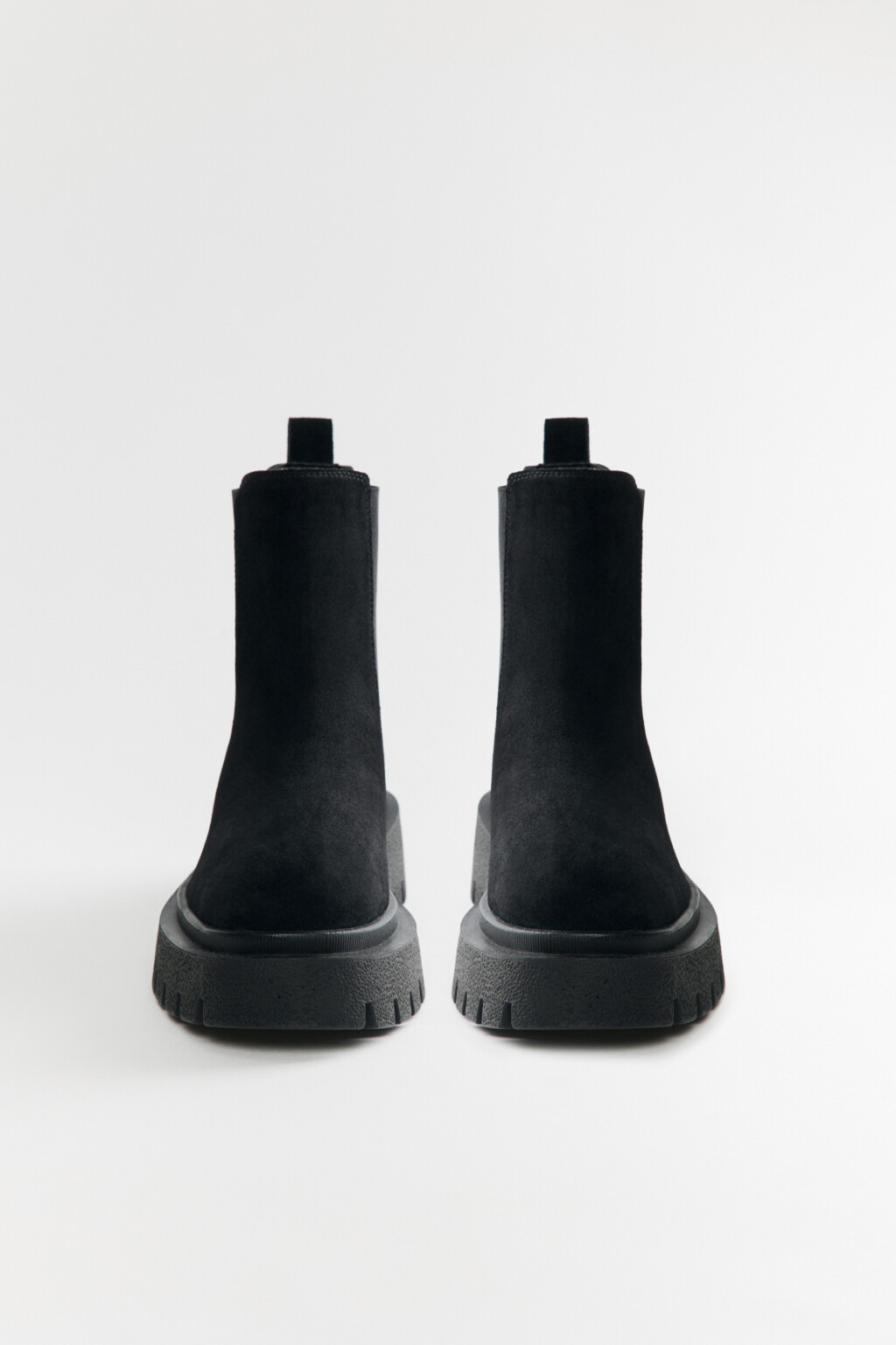 Ботинки-челси из натуральной замши - цвет черный - 5