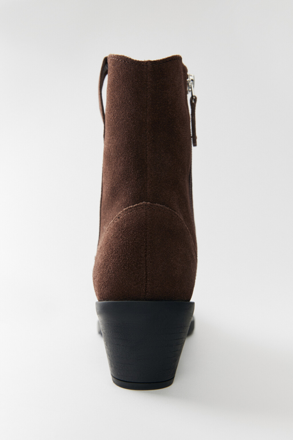 Ботинки-казаки из натуральной замши - цвет коричневый - 3