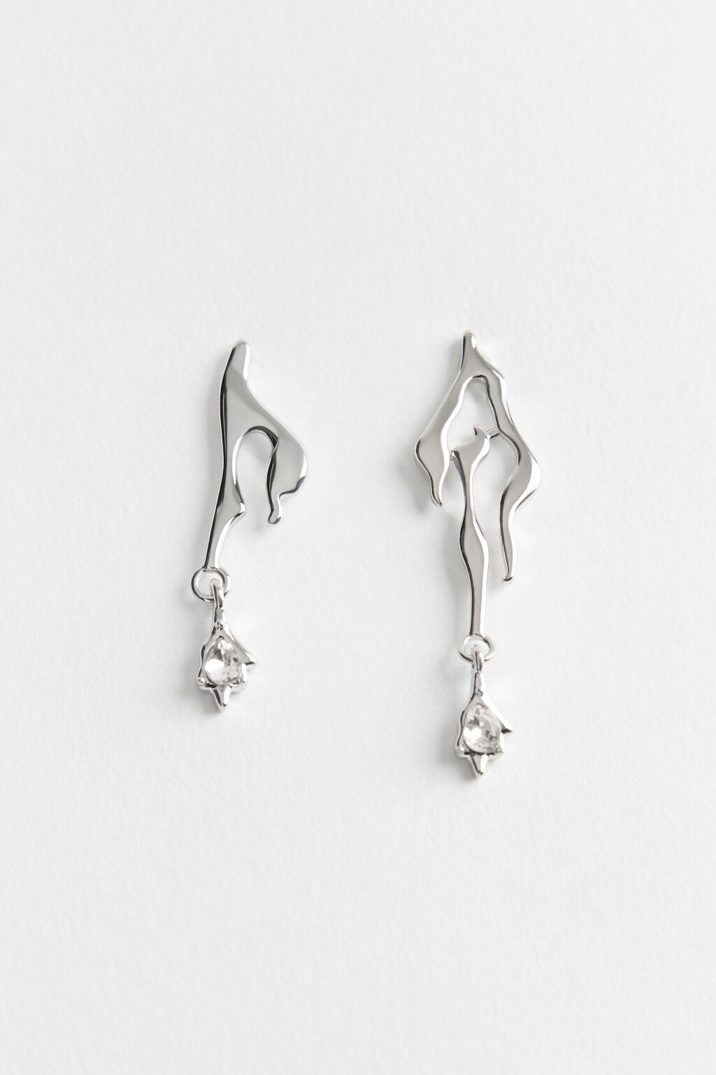 серьги женские - цвет серый - 1