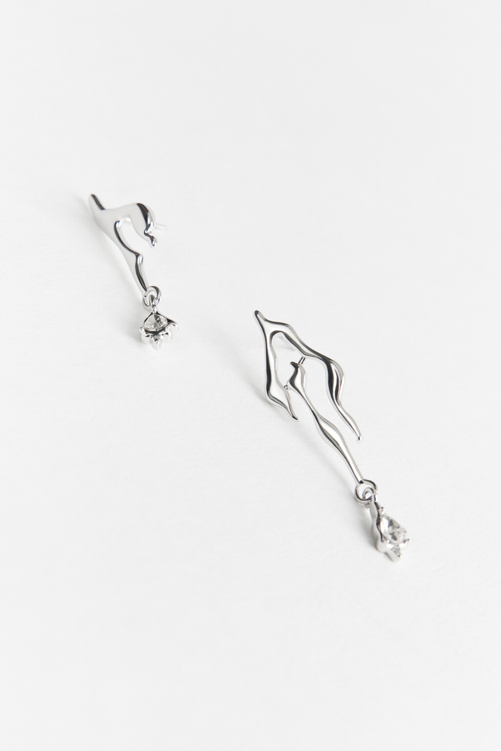 серьги женские - цвет серый - 2