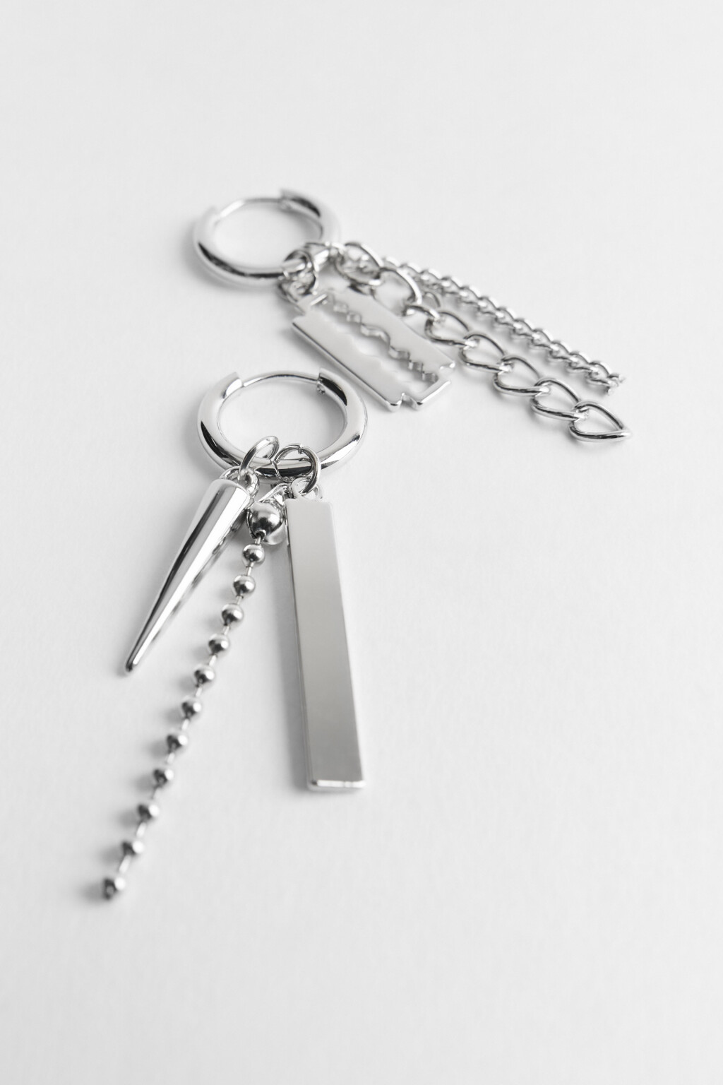 серьги женские - цвет серый - 2