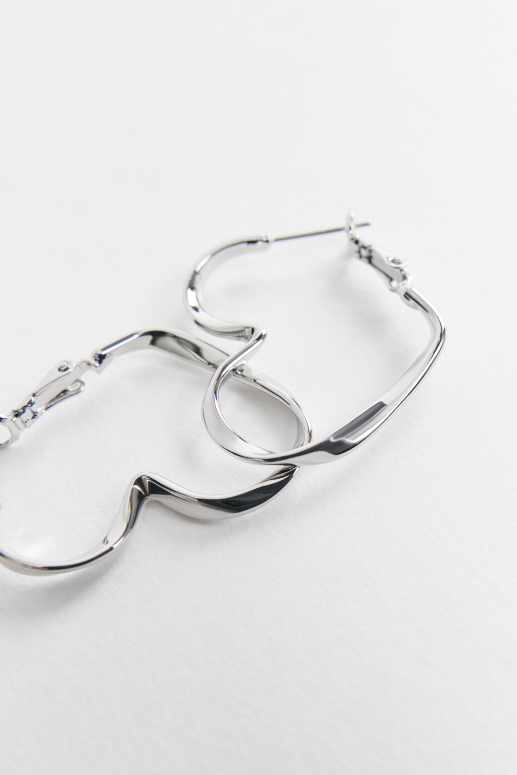 серьги женские - цвет серый - 1