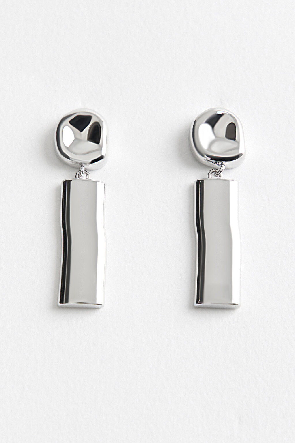 серьги женские - цвет серый - 1