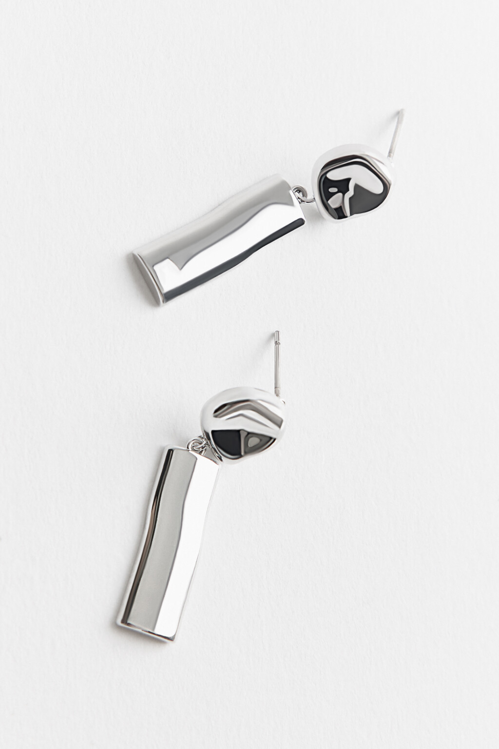 серьги женские - цвет серый - 2