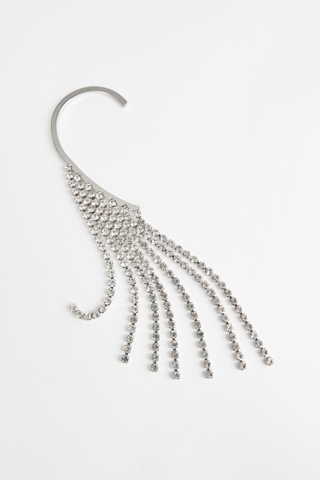 серьга женская - цвет серый - 2