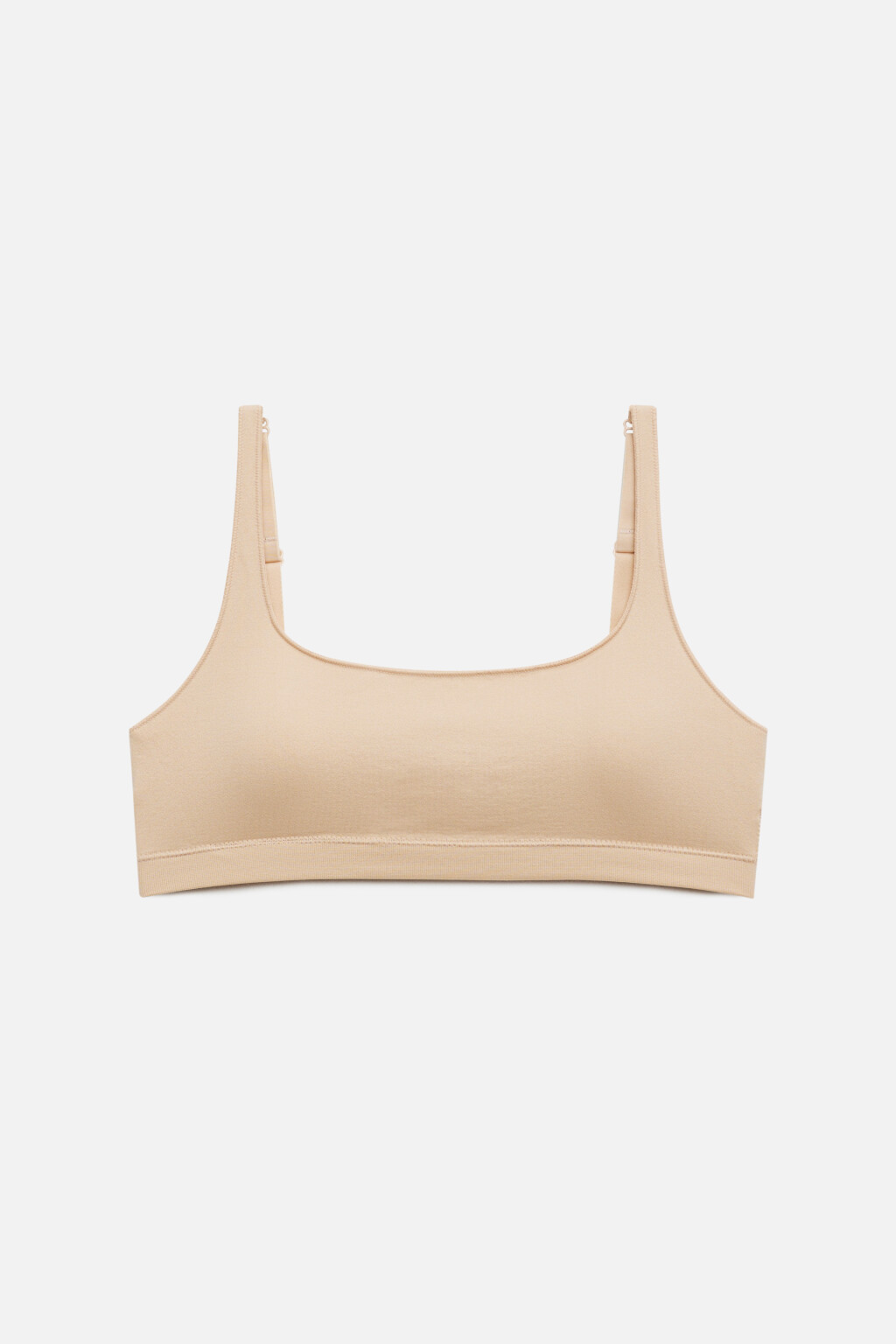 Бюстгальтер-топ бесшовный с вставными чашечками - цвет бежевый - 4