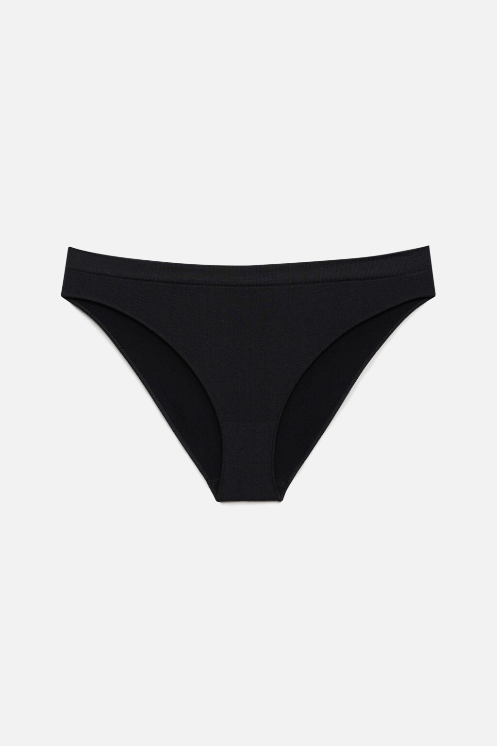 Трусики-слипы бесшовные со средней посадкой - цвет черный - 4