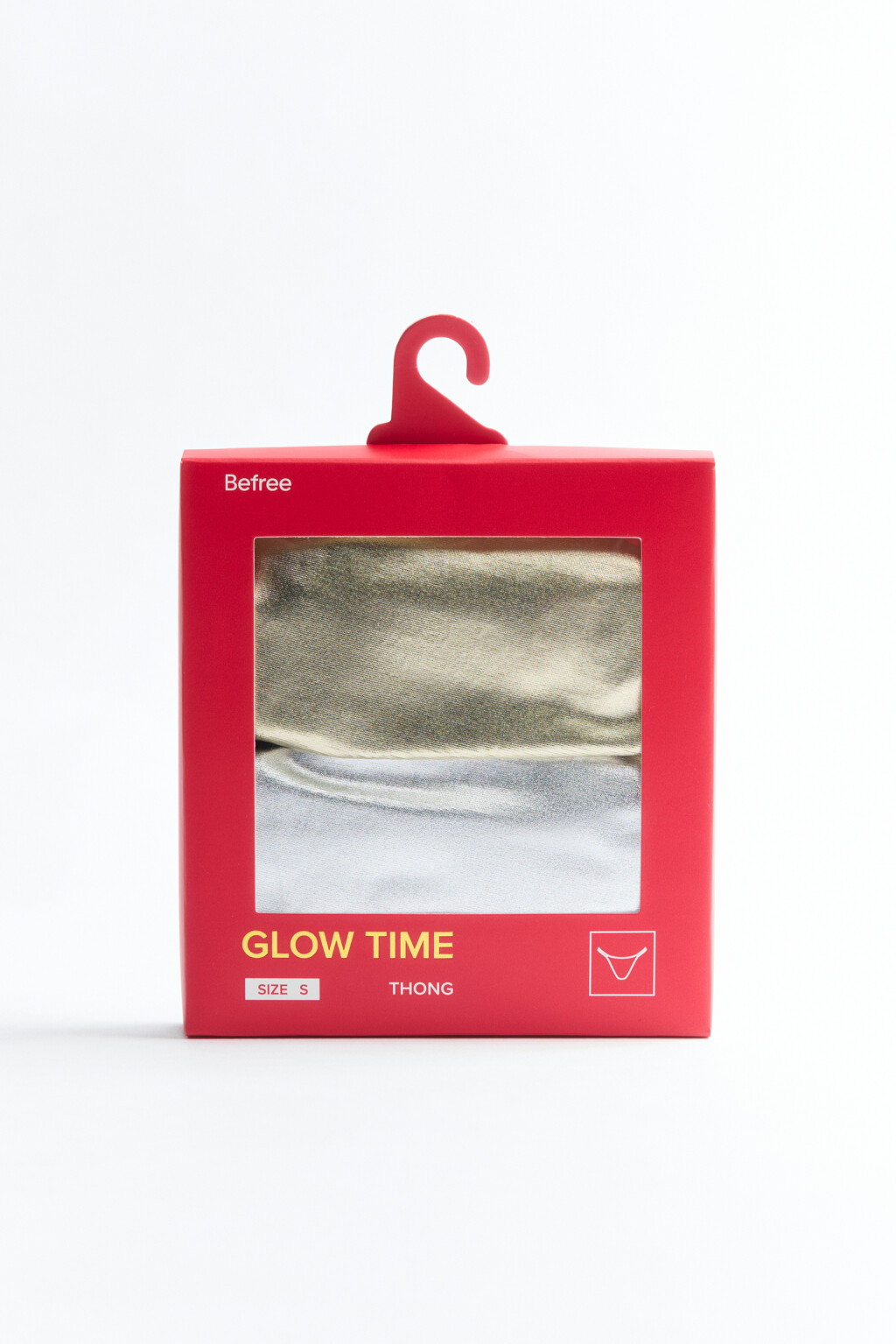 Набор трусиков-стрингов блестящих (2 пары) - цвет мультиколор - 3