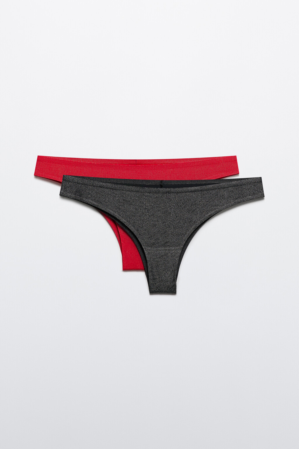 Набор трусиков из блестящей ткани (2 пары) - цвет мультиколор - 2