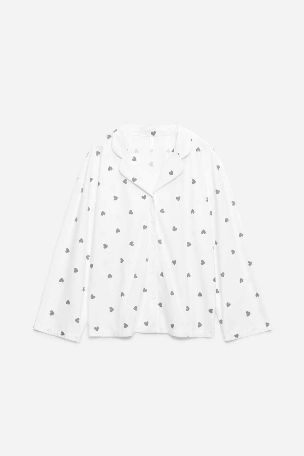 Рубашка oversize домашняя из мягкой ткани - цвет черный - 7