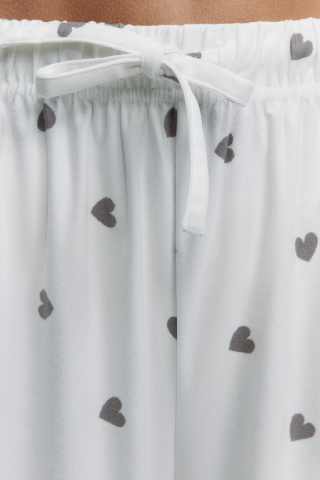 Брюки домашние широкие из мягкой ткани - цвет черный - 5