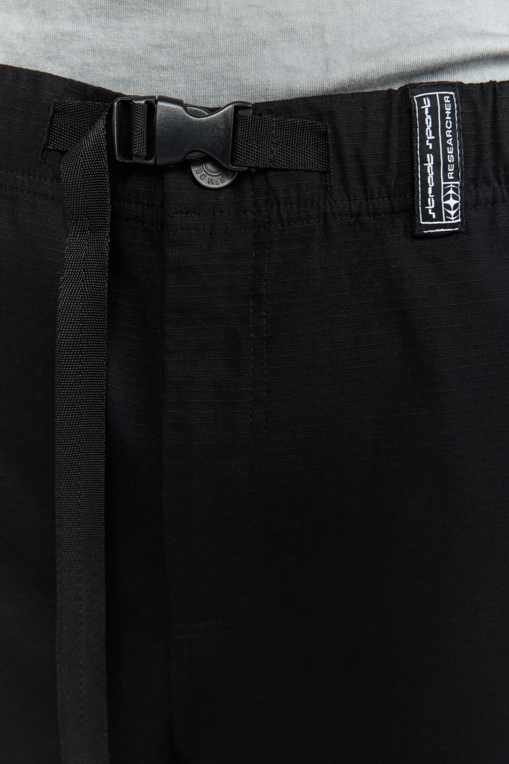 Брюки прямые хлопковые с карманами карго - цвет черный - 6