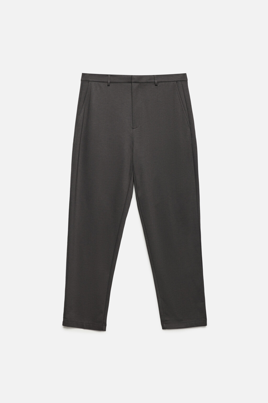 Брюки прямые вискозные со средней посадкой - цвет серый - 8