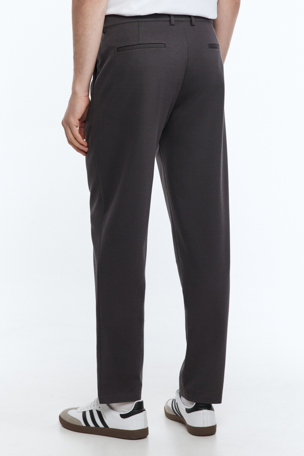 Брюки прямые вискозные со средней посадкой - цвет серый - 3
