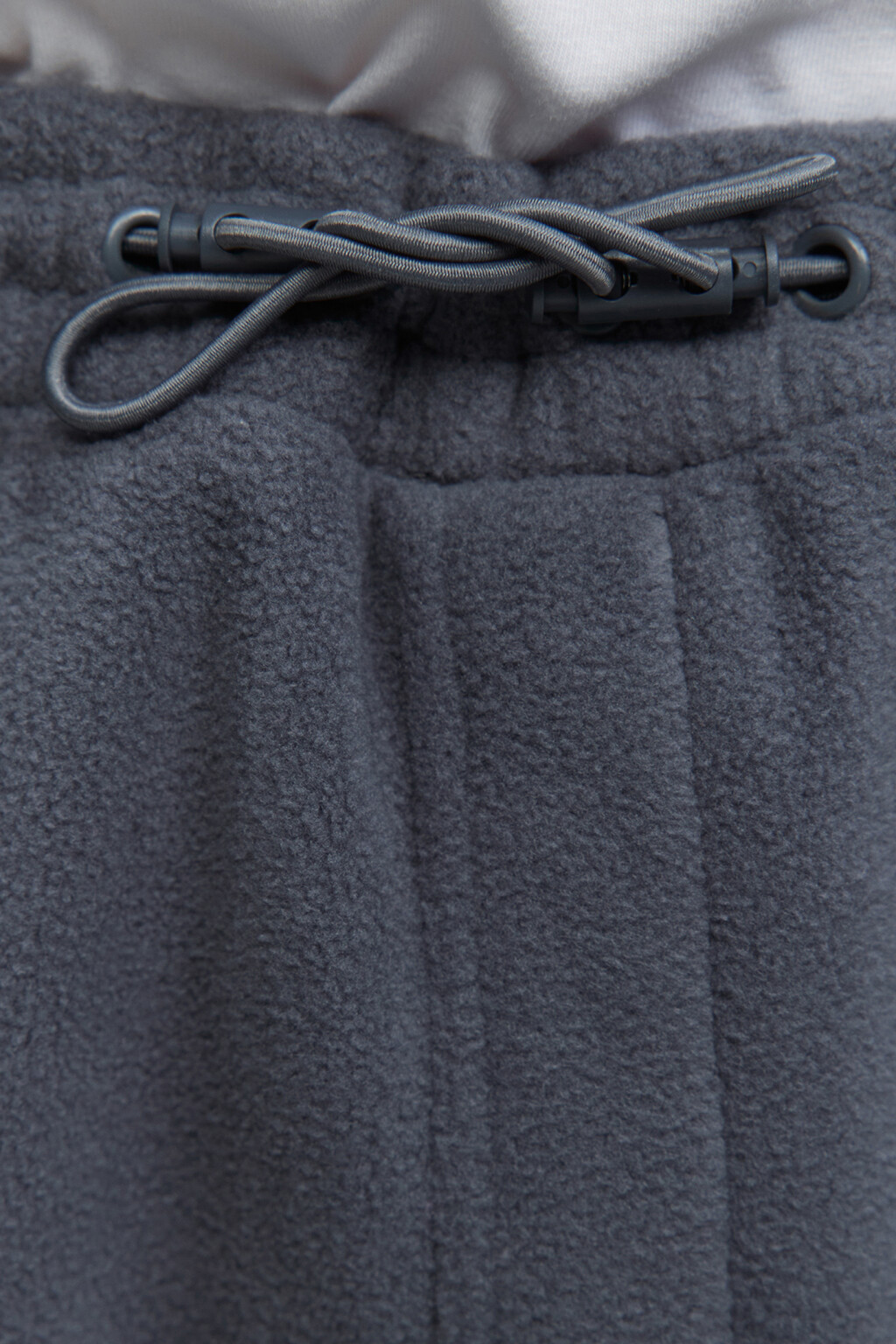 Брюки-джоггеры флисовые с поясом на резинке - цвет серый - 6
