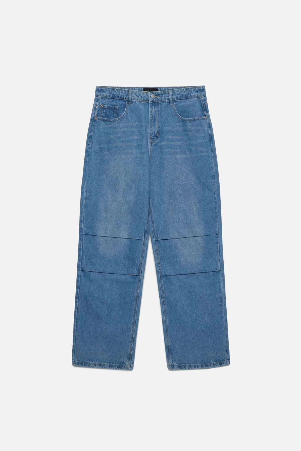 Джинсы wide широкие объемные с вареным эффектом - цвет голубой - 10