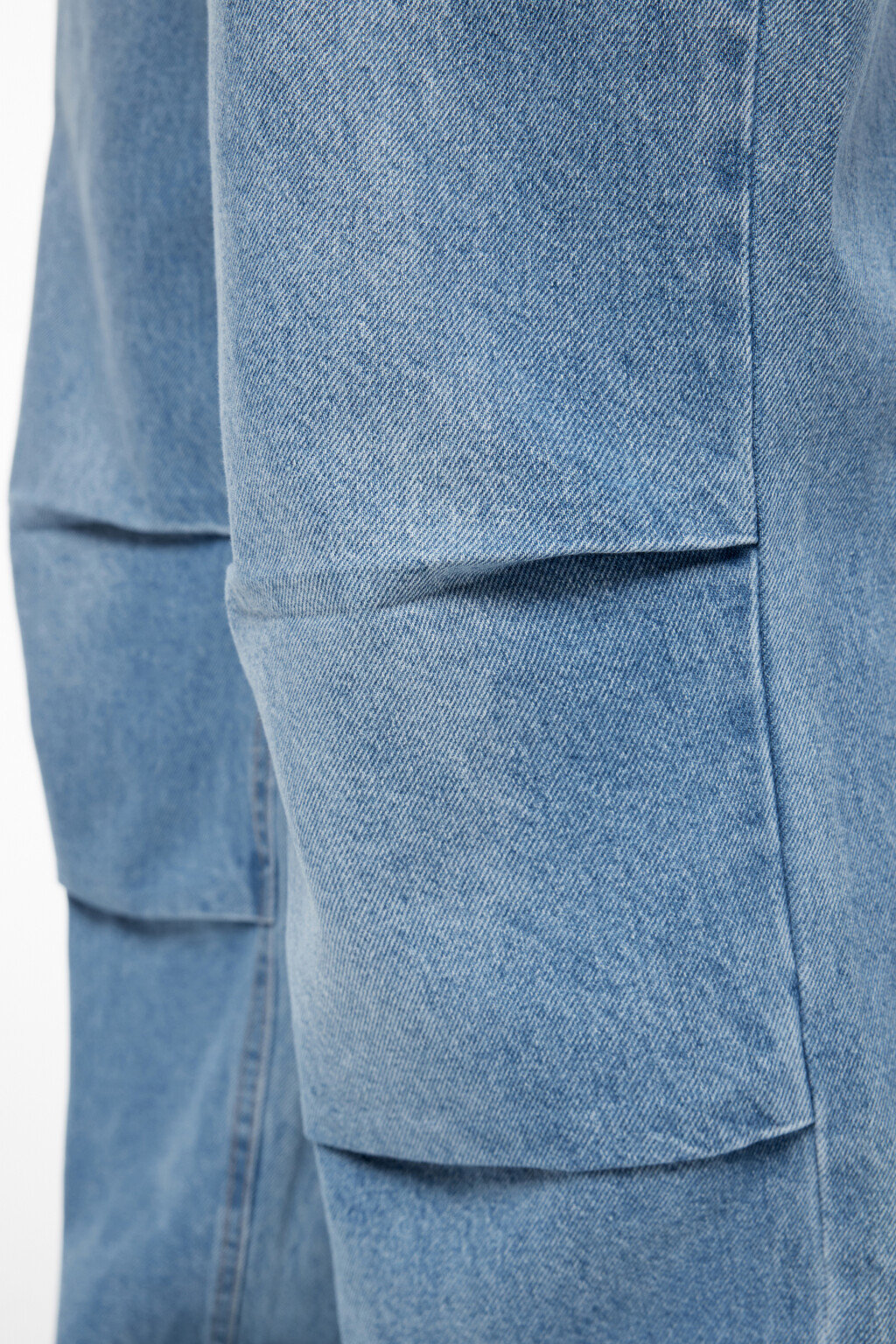 Джинсы wide широкие объемные с вареным эффектом - цвет голубой - 8