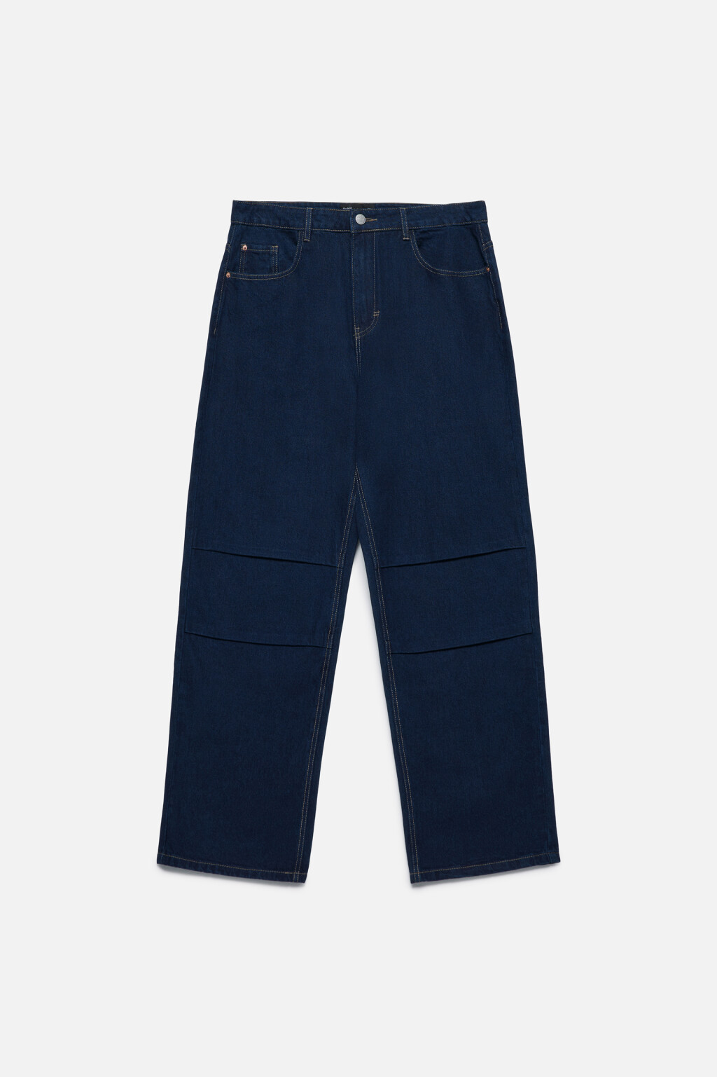 Джинсы wide широкие объемные с вареным эффектом - цвет синий - 11