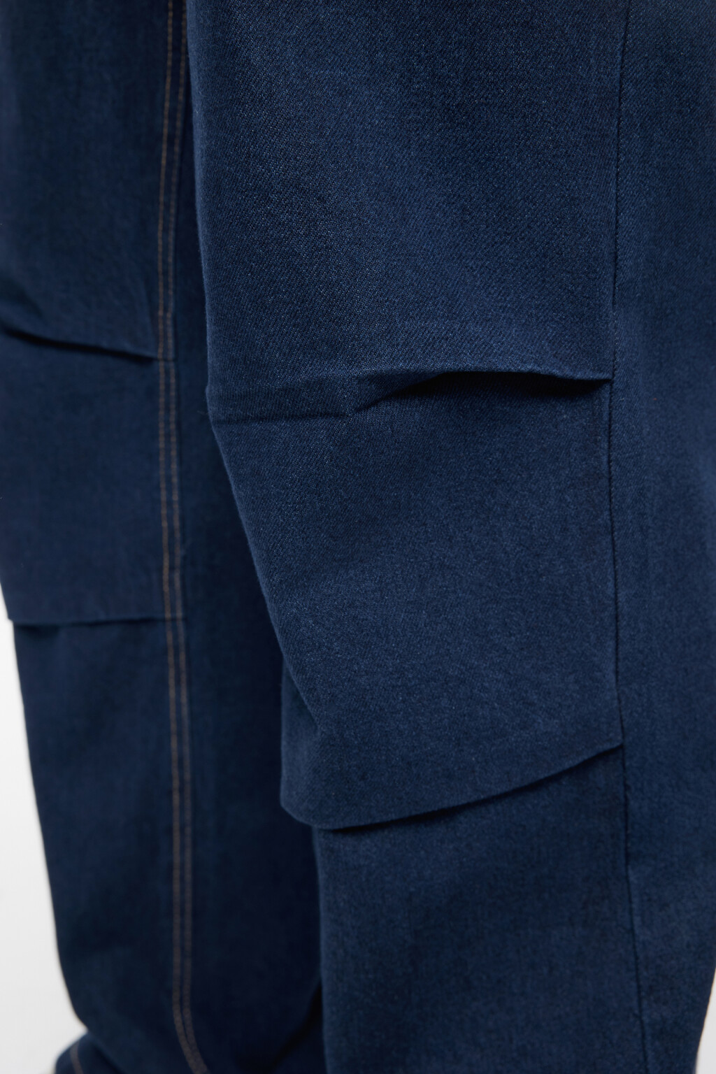 Джинсы wide широкие объемные с вареным эффектом - цвет синий - 8