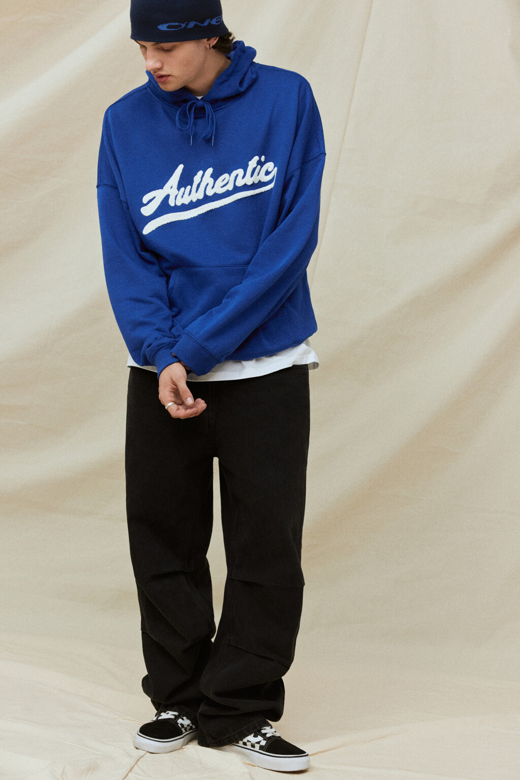 Джинсы wide широкие объемные с вареным эффектом - цвет черный - 8