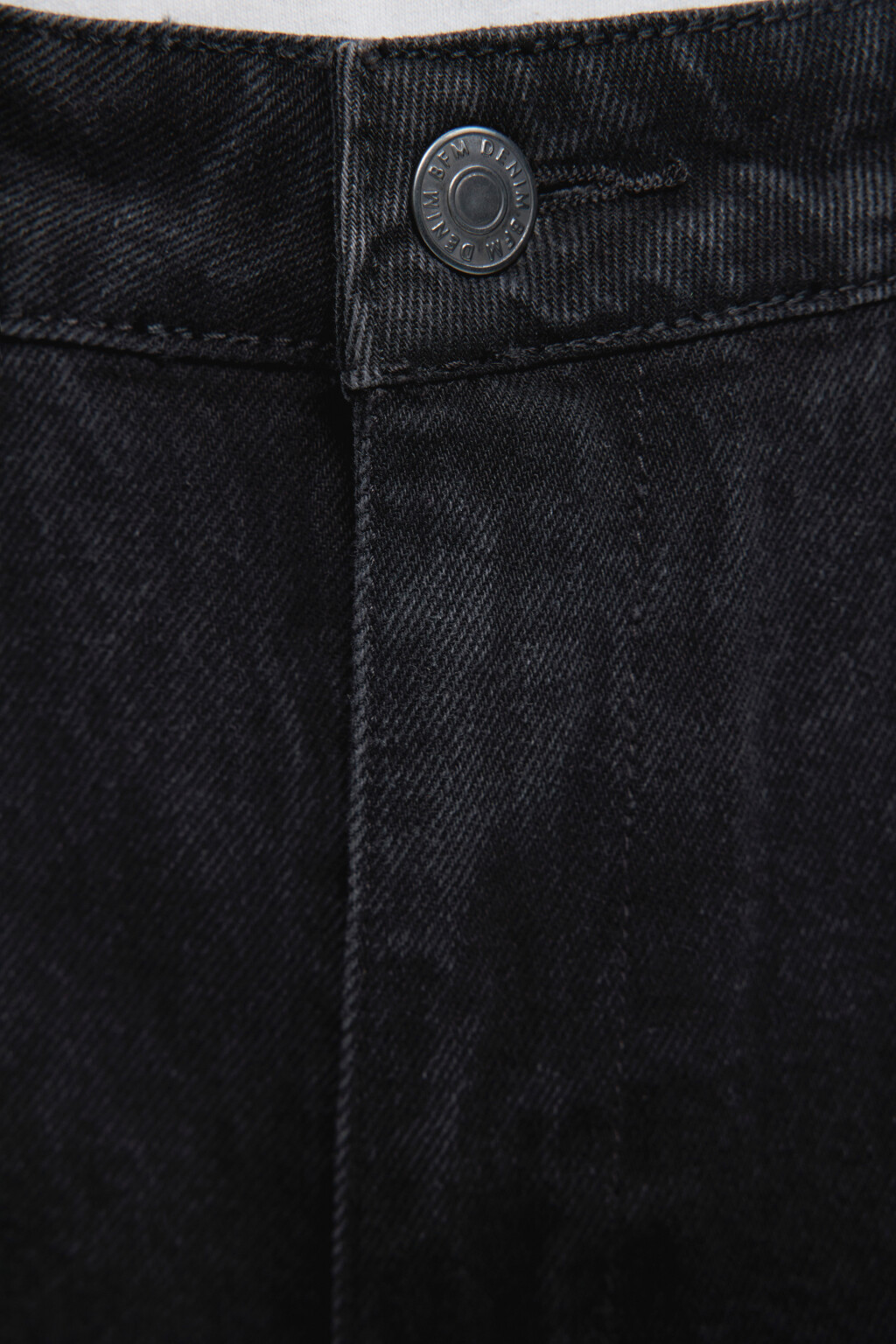 Джинсы wide широкие объемные с вареным эффектом - цвет черный - 6