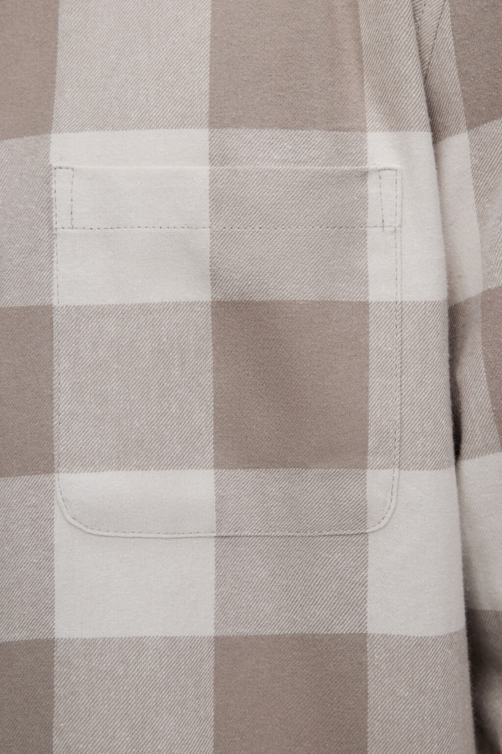 Рубашка oversize хлопковая с принтом в клетку - цвет черный - 6