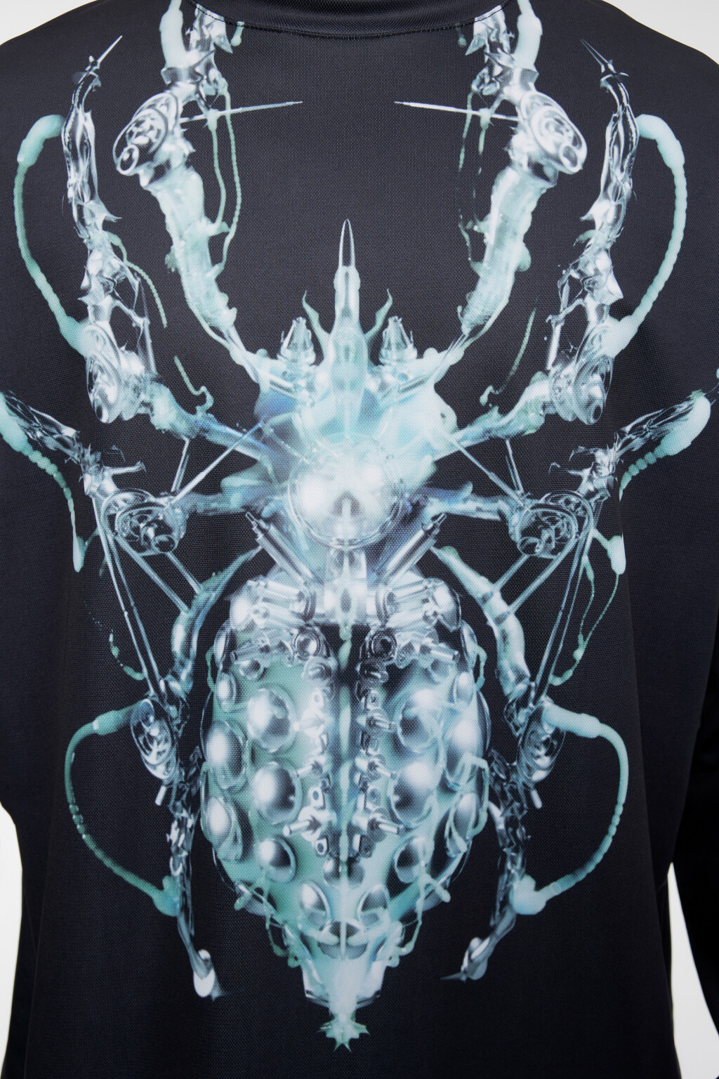 Лонгслив oversize с 3D-принтом - цвет черный - 7