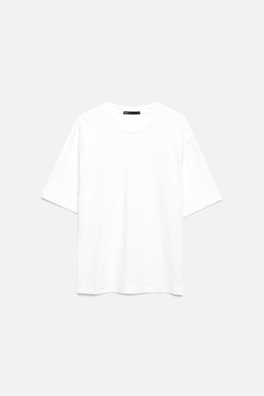 Футболка прямая хлопковая в базовых цветах - цвет белый - 8