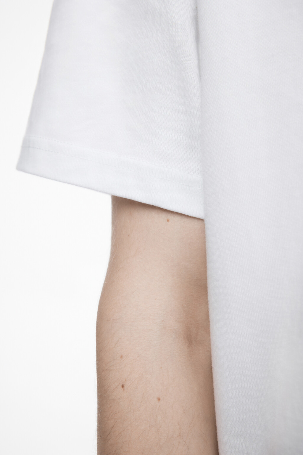Футболка прямая хлопковая в базовых цветах - цвет белый - 7