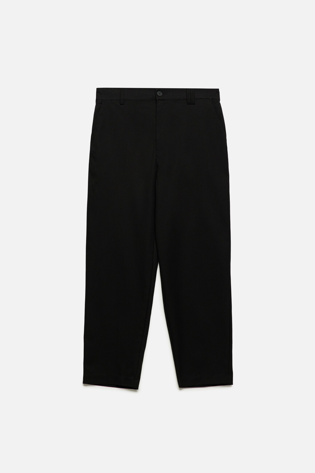Брюки-чинос классические из костюмной ткани - цвет черный - 8