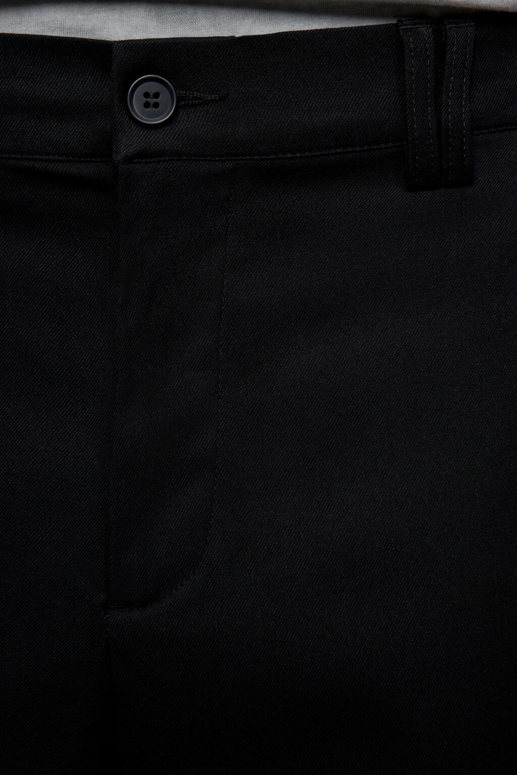 Брюки-чинос классические из костюмной ткани - цвет черный - 6