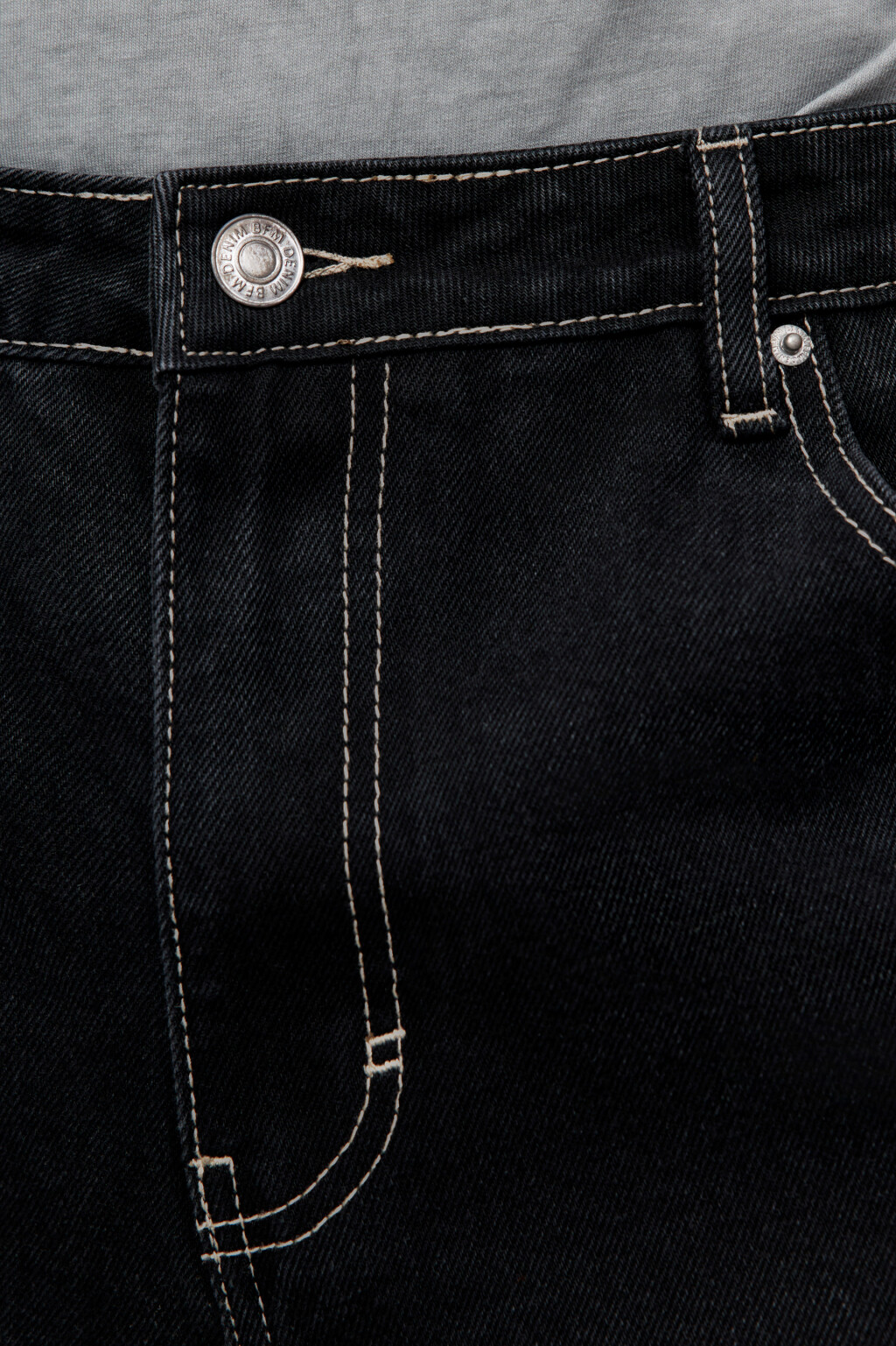 Джинсы wide широкие удлиненные со средней посадкой - цвет серый - 6