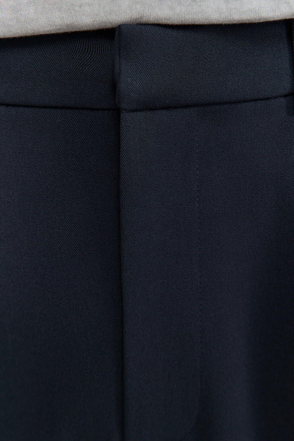 Брюки прямые костюмные со средней посадкой - цвет синий - 7