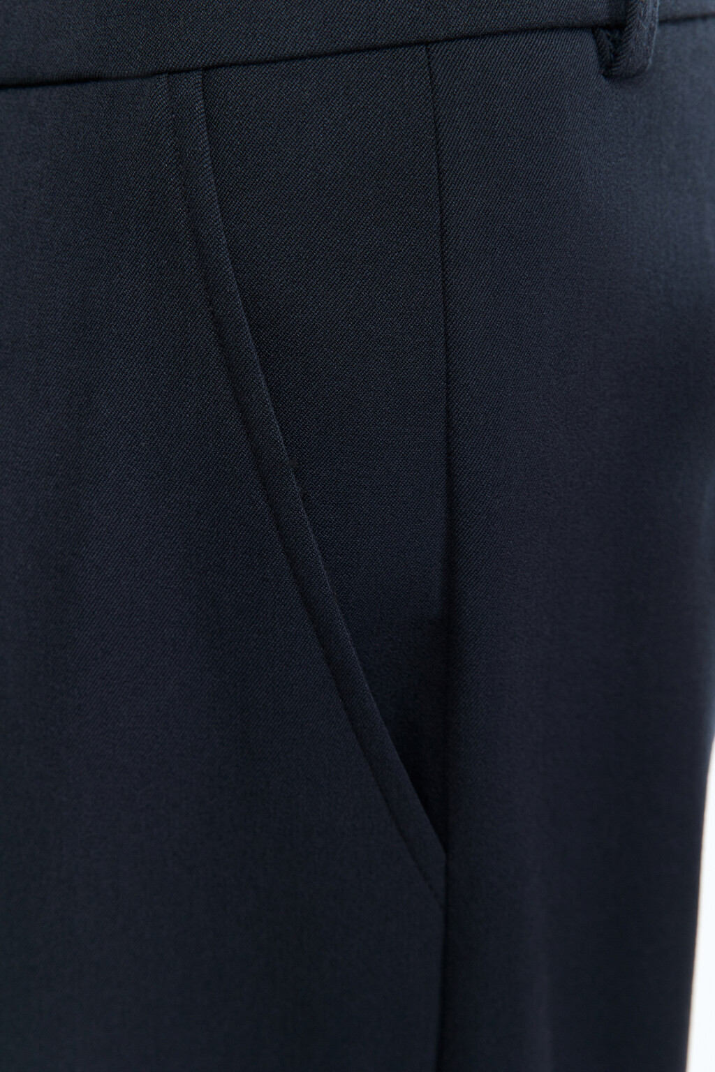 Брюки прямые костюмные со средней посадкой - цвет синий - 8