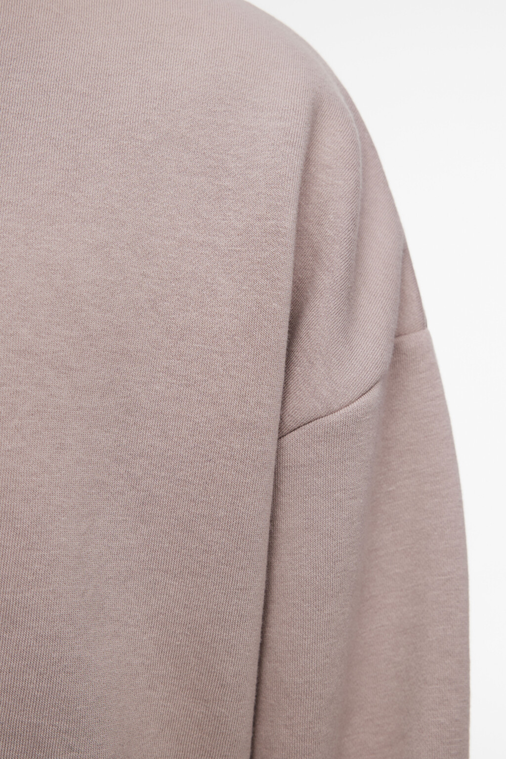 Свитшот oversize базовый утепленный с начесом - цвет бежевый - 7