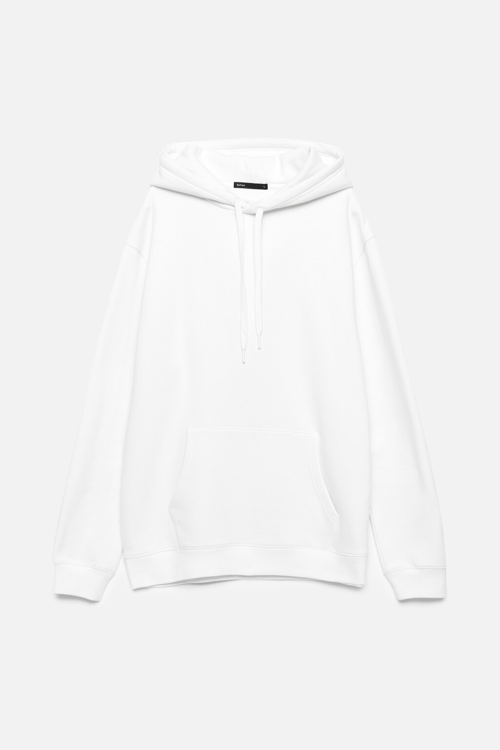 Худи oversize хлопковая с флисовым утеплением - цвет белый - 9