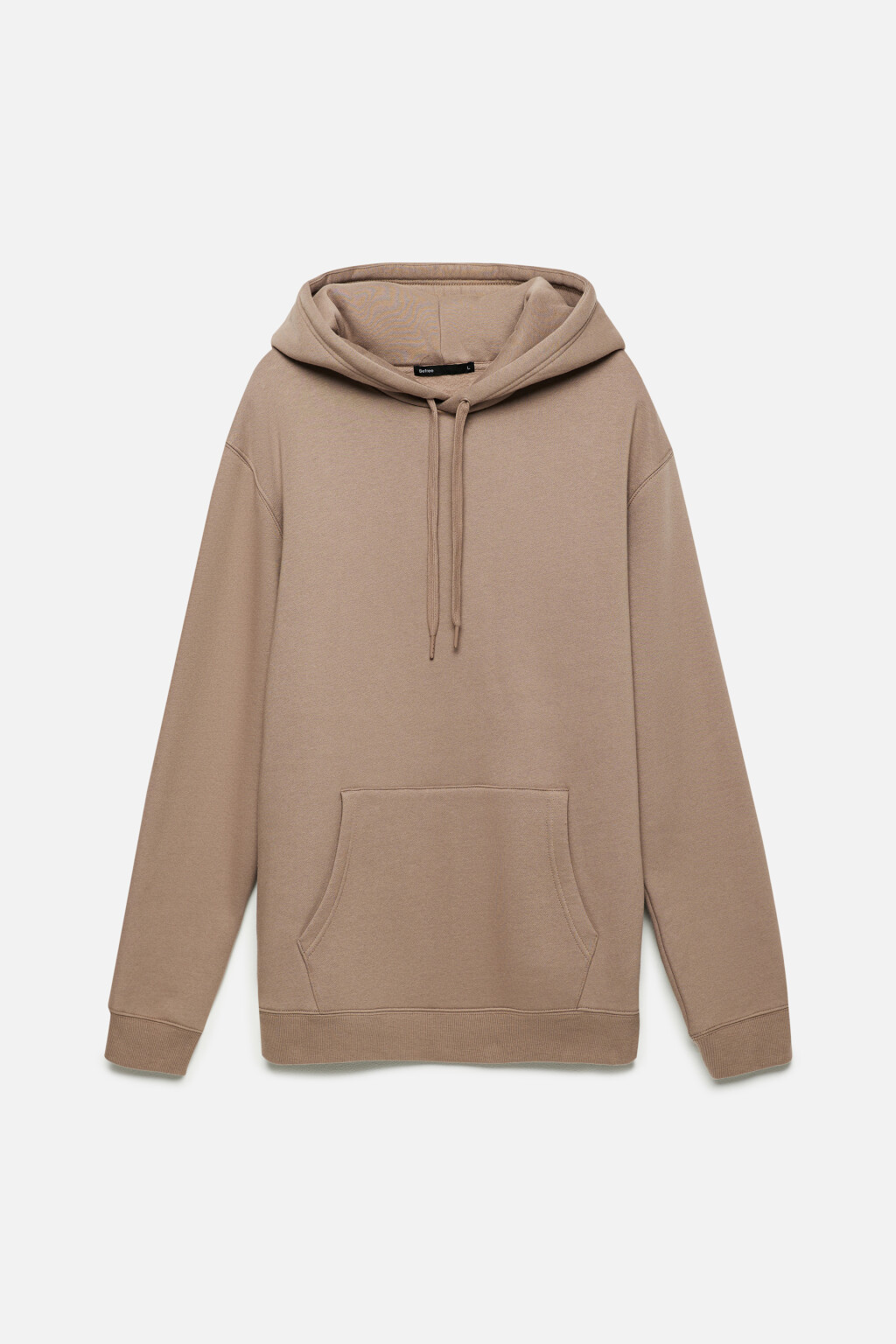 Худи oversize хлопковая с флисовым утеплением - цвет коричневый - 9