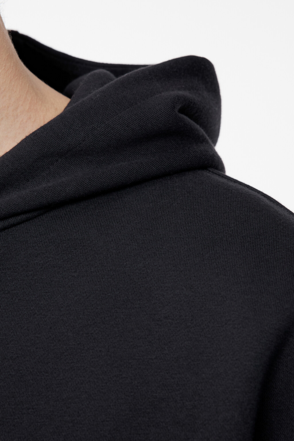 Худи oversize утепленная с принтом и надписью - цвет черный - 7