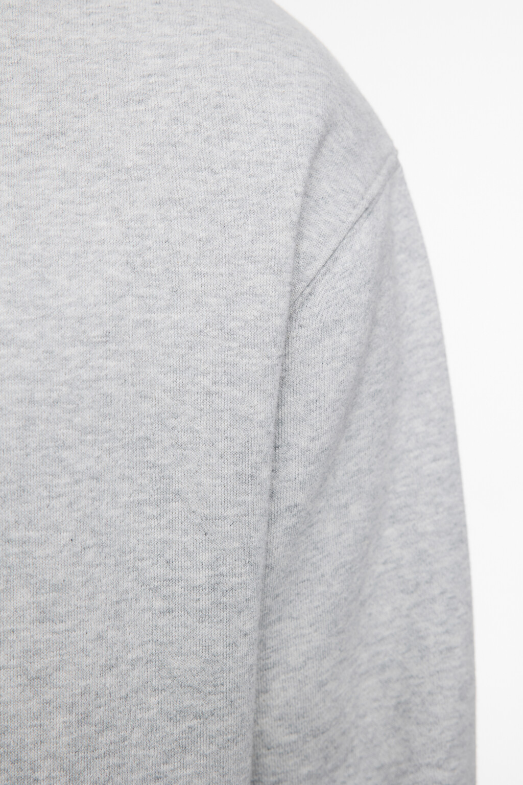 Худи oversize хлопковая с капюшоном и карманом - цвет серый - 7