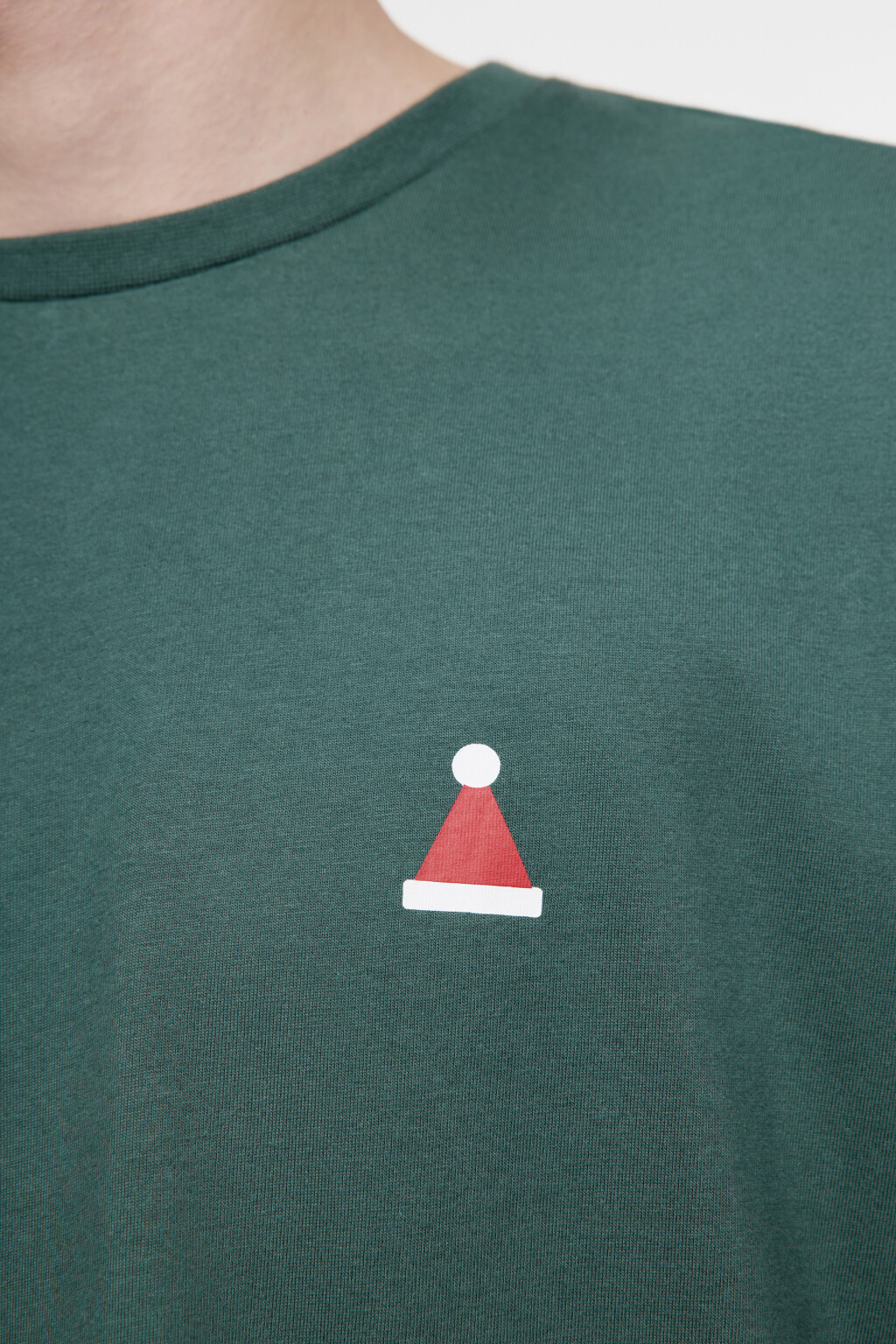 Комплект пижамный хлопковый с новогодним принтом - цвет зеленый - 6