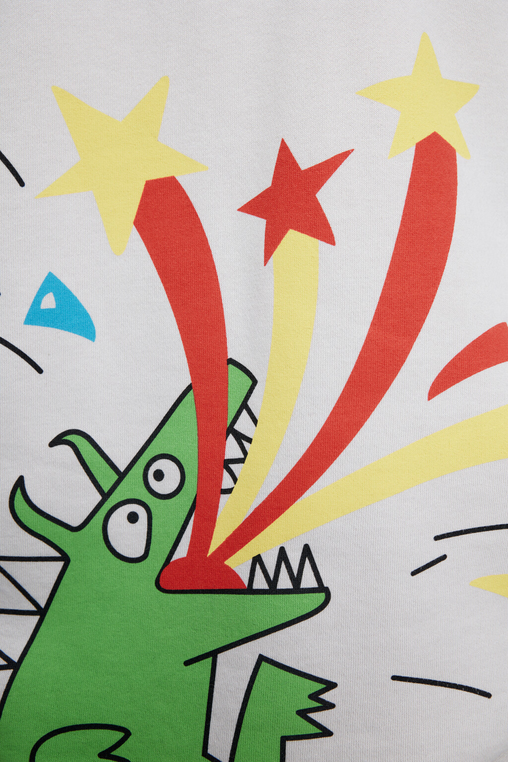 Свитшот oversize с новогодним принтом - цвет серый - 7