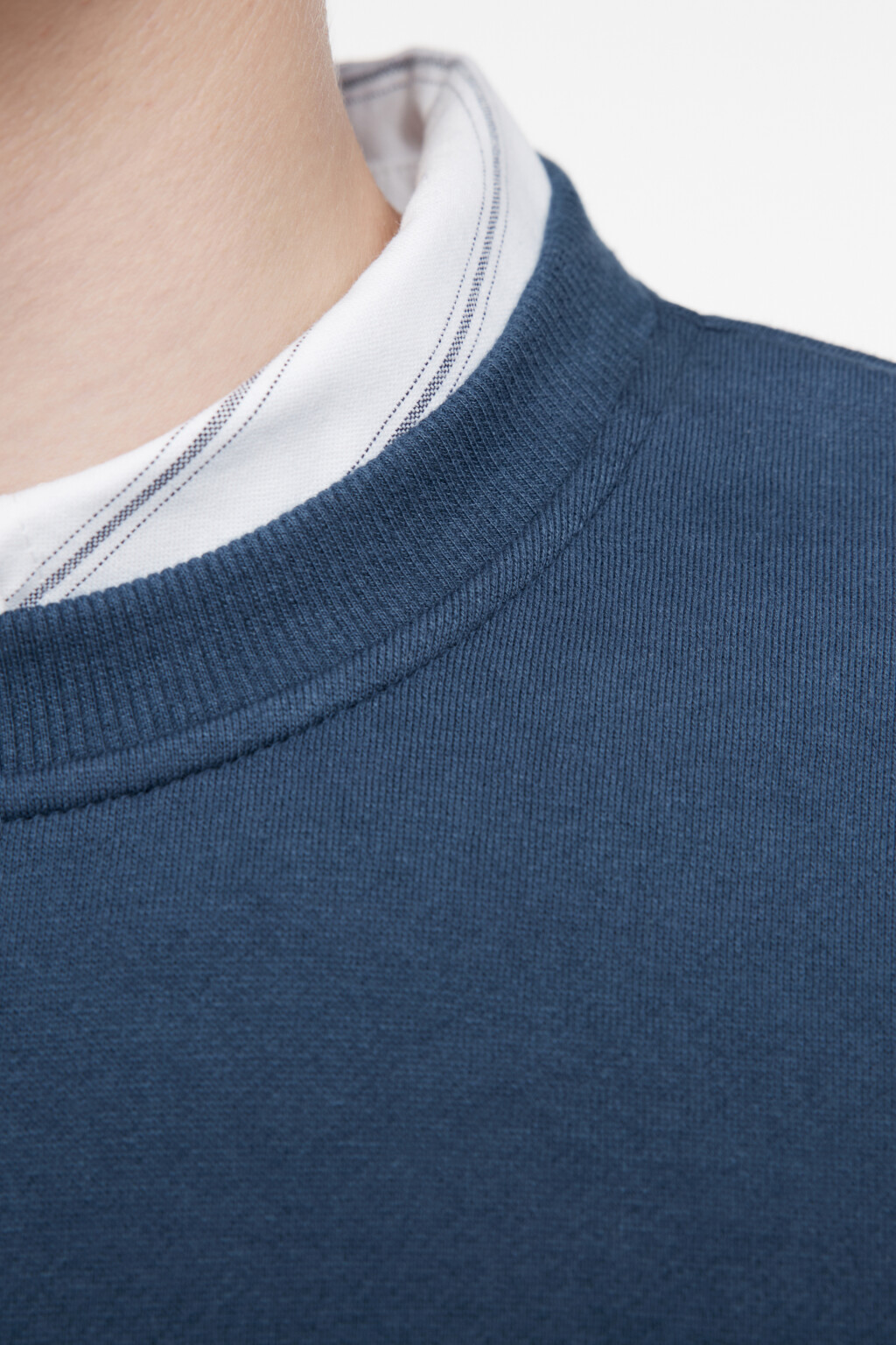 Свитшот oversize с новогодним принтом - цвет синий - 7