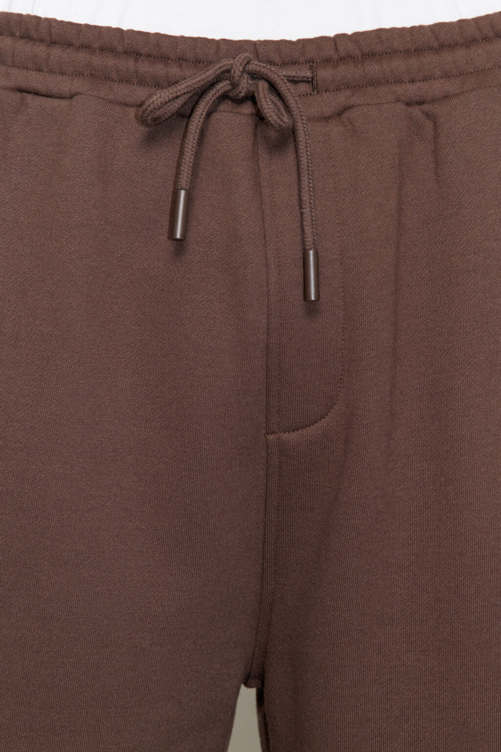 Брюки-джоггеры флисовые с поясом на завязках - цвет коричневый - 6